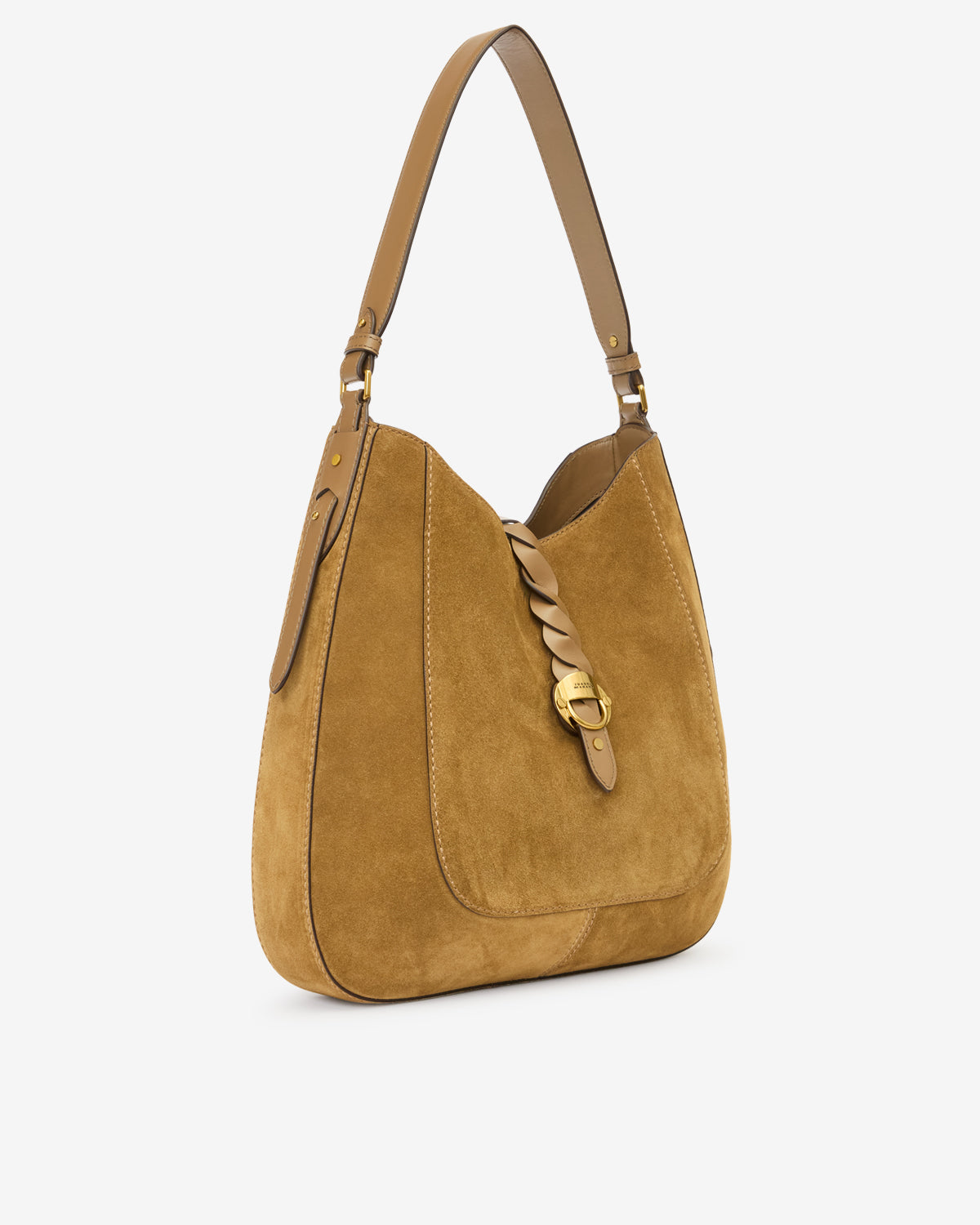 Altay hobo suede calfskin leather handbag - Taupe - Woman - 4