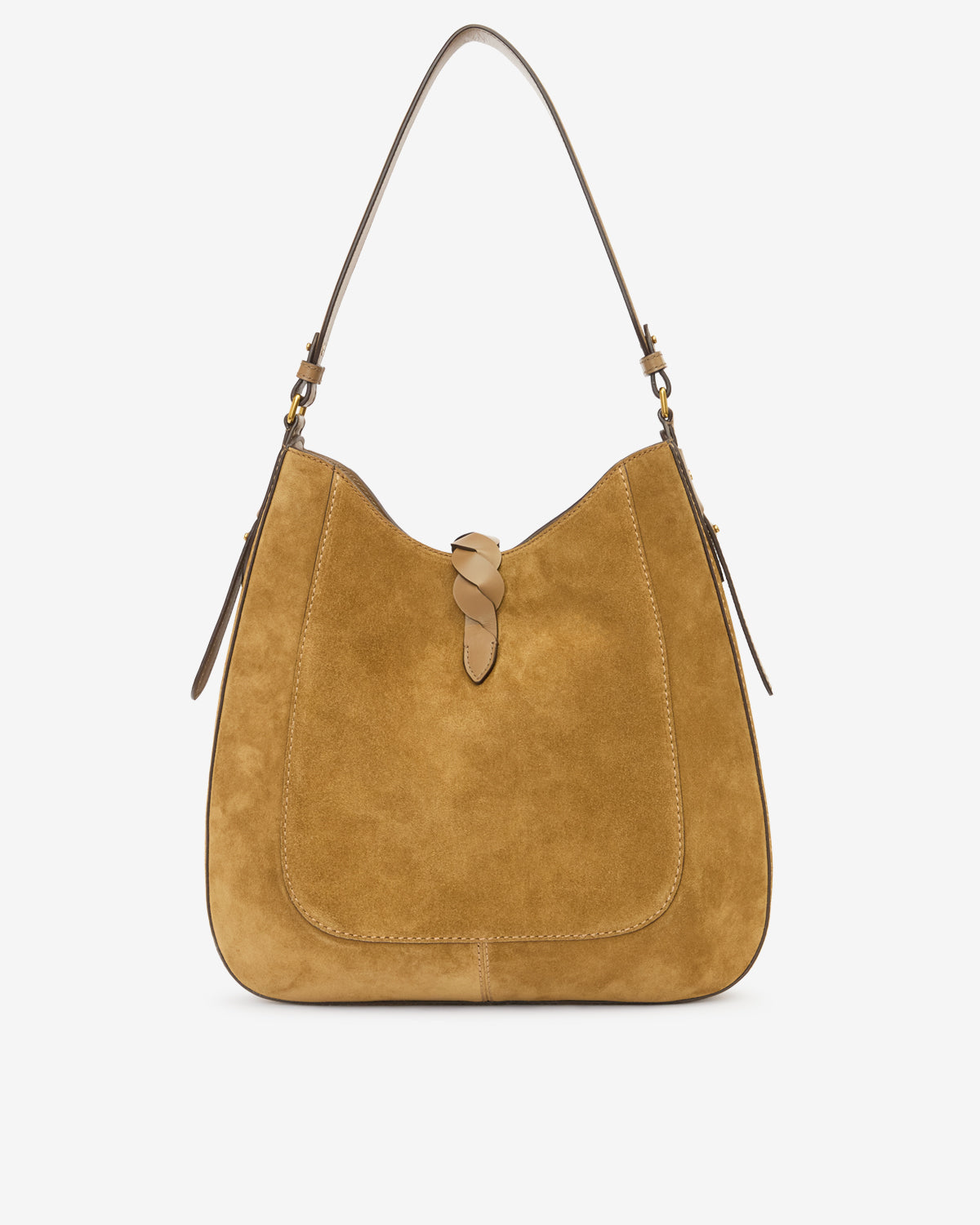Altay hobo suede calfskin leather handbag - Taupe - Woman - 3