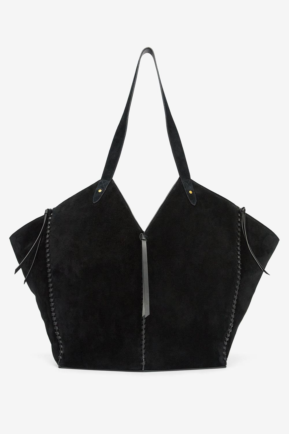 Sac cabas tampa en cuir velours - Noir - Woman - 2