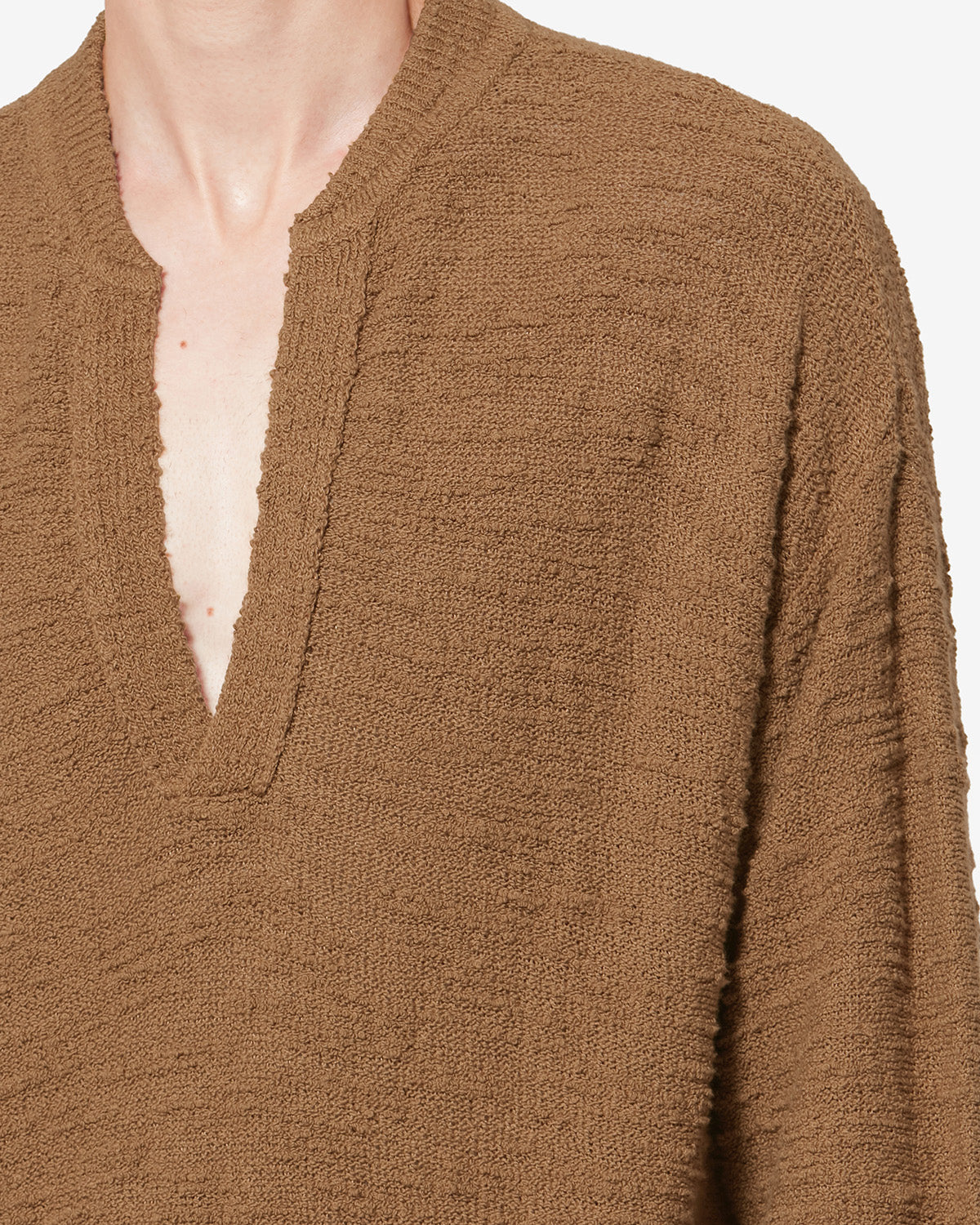 ARNOLD SWEATER Man bronze | ISABEL MARANT Official online store