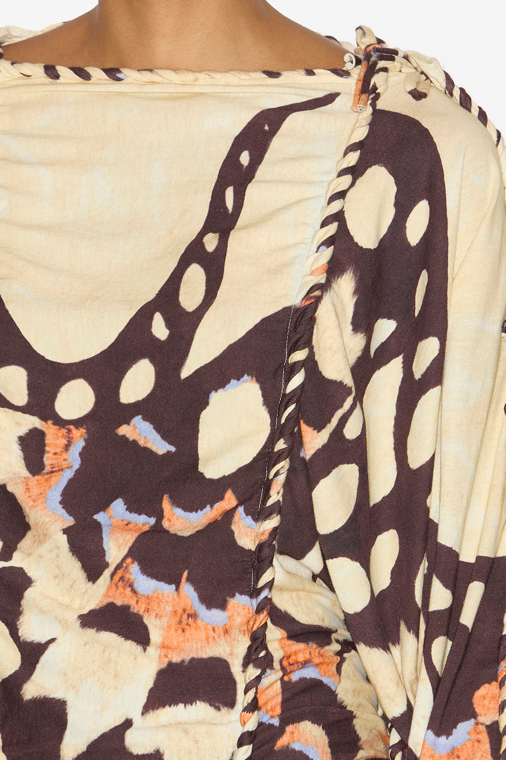 Abito zina in jersey intrecciato - Beige - Woman - 3