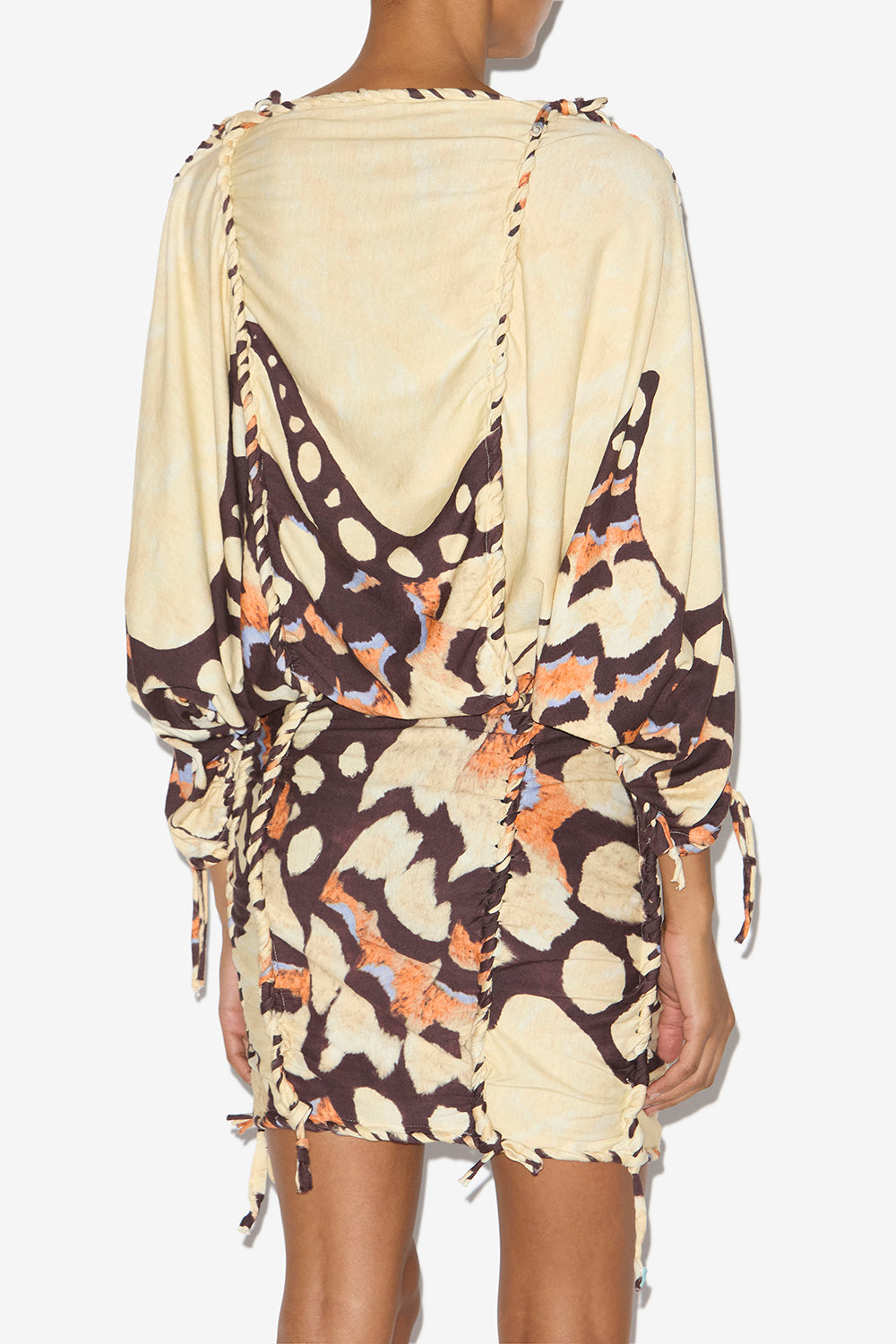 Abito zina in jersey intrecciato - Beige - Woman - 5