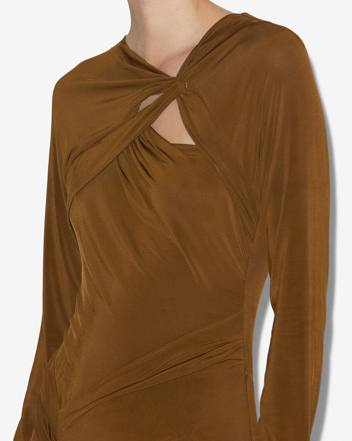 Robe longue evelina en jersey - Bronze - Woman - 2