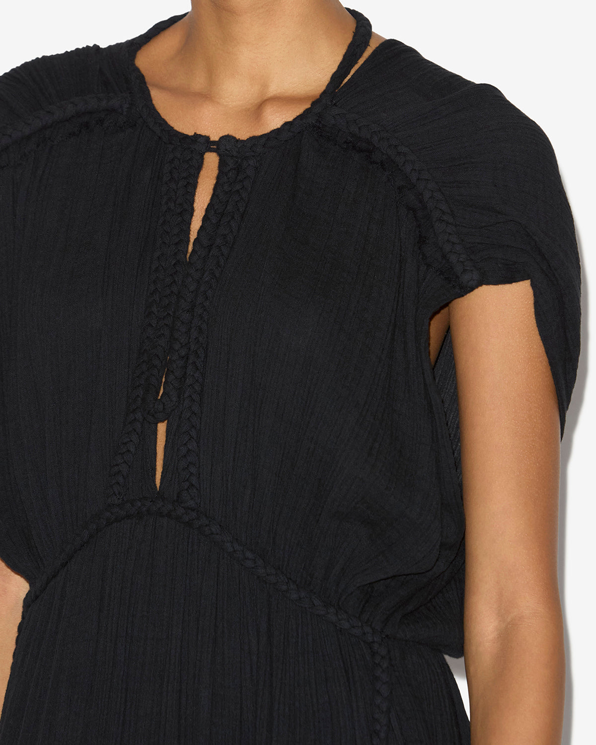 Robe longue joya en coton - Noir - Woman - 2