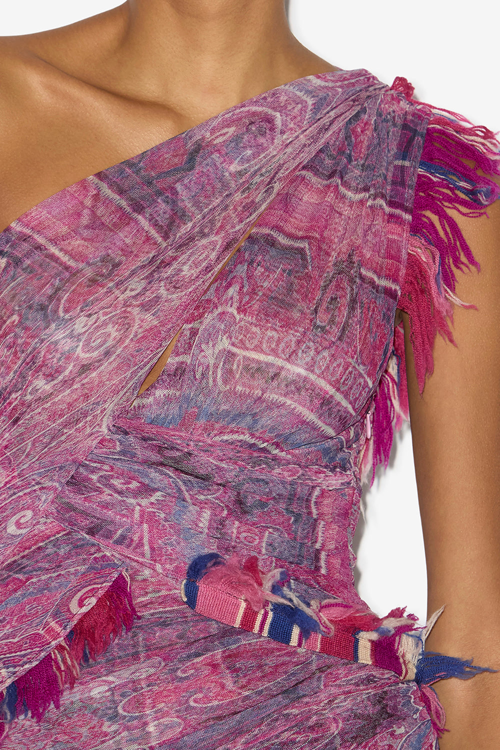 Dessia asymmetrical printed tulle dress - Pink - Woman - 3