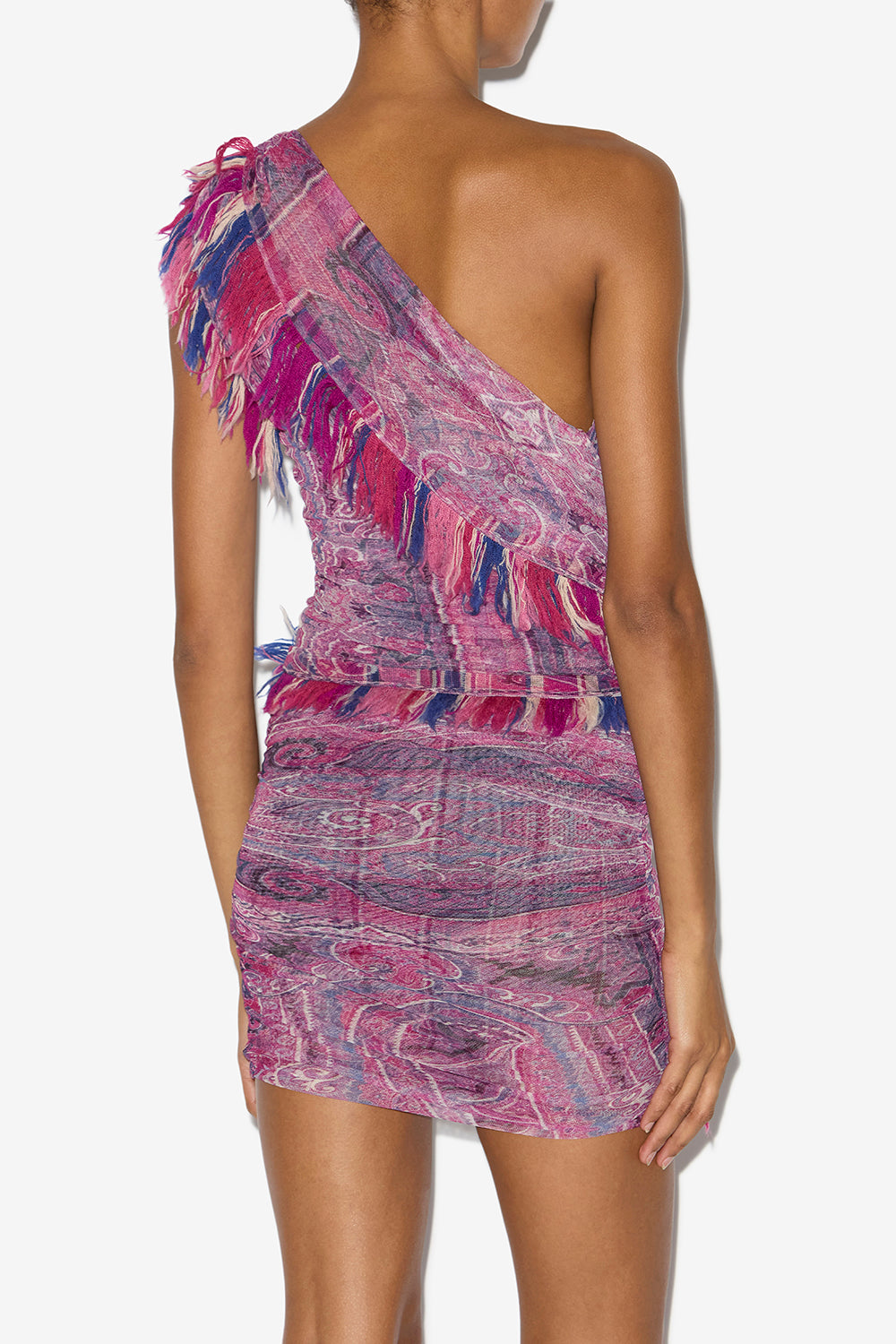 Dessia asymmetrical printed tulle dress - Pink - Woman - 5