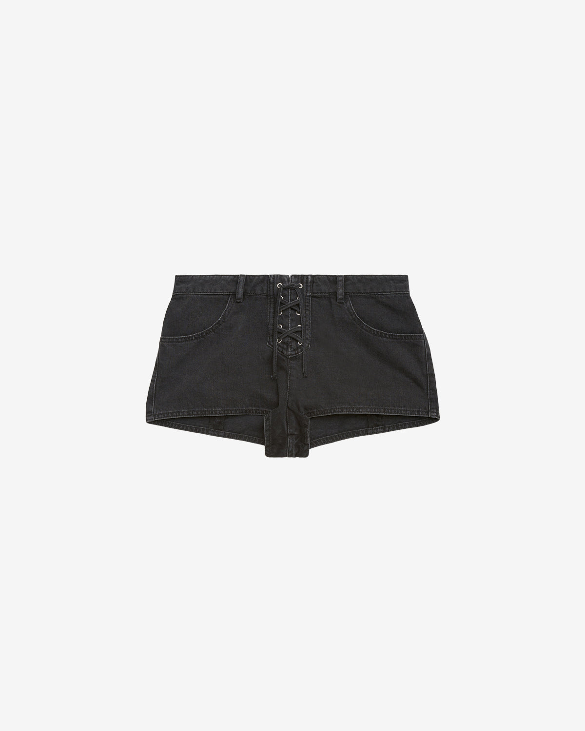 Shorts delma Woman Schwarz gewaschen 1