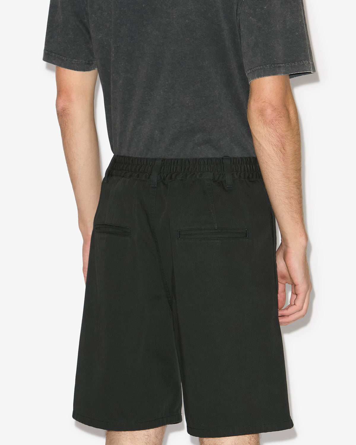 Kostino cotton twill bermuda shorts - Black - Man - 4