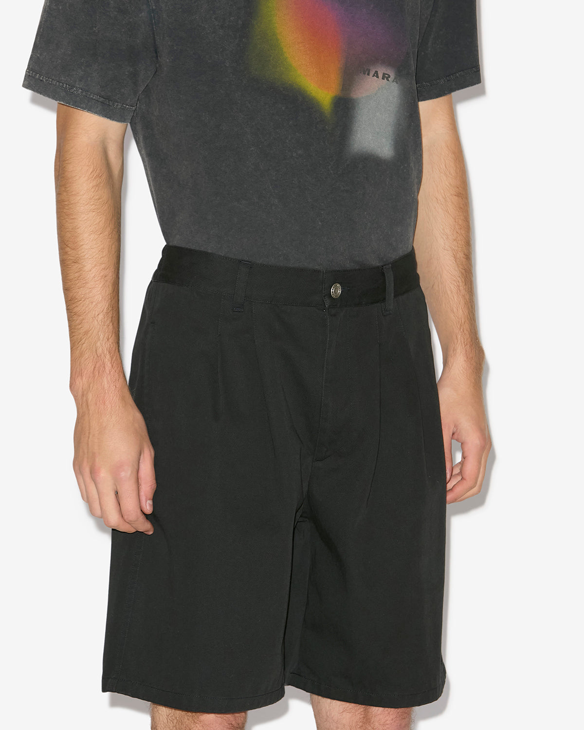 Kostino cotton twill bermuda shorts - Black - Man - 3