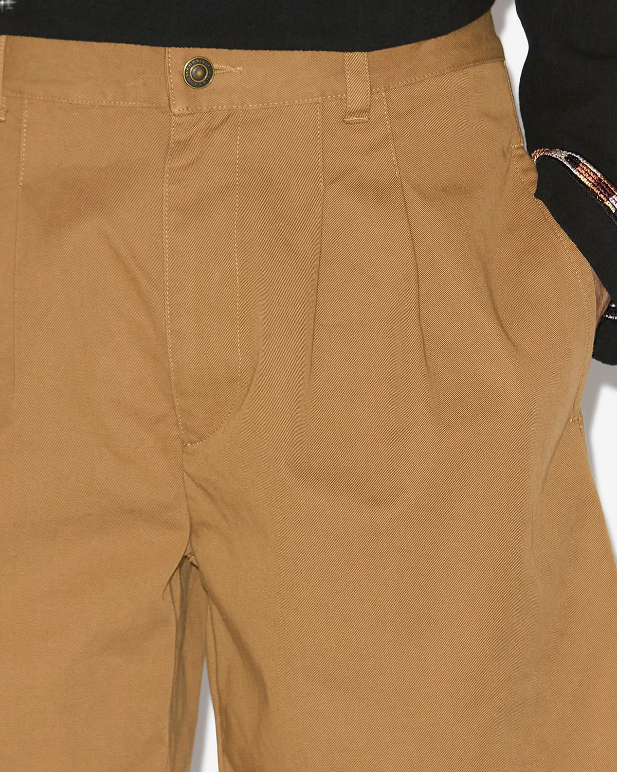 Kostino cotton twill bermuda shorts - Toffee - Man - 2