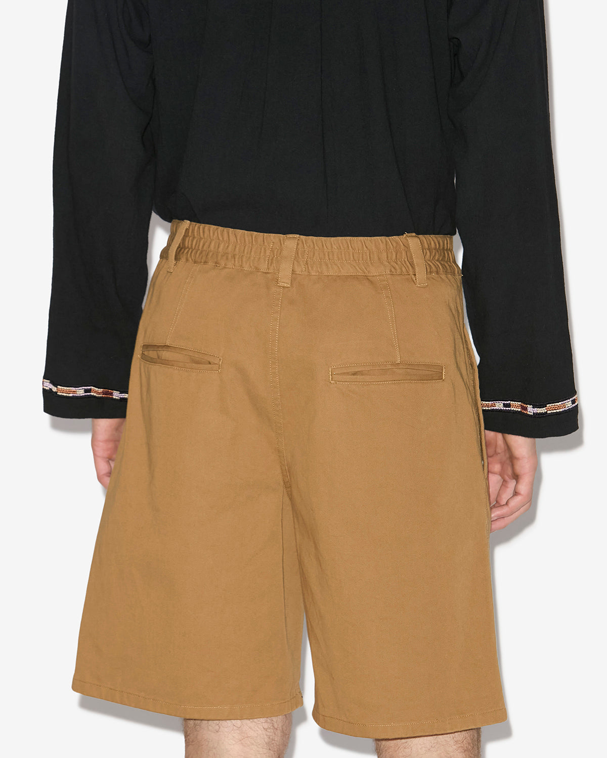 Kostino cotton twill bermuda shorts - Toffee - Man - 4