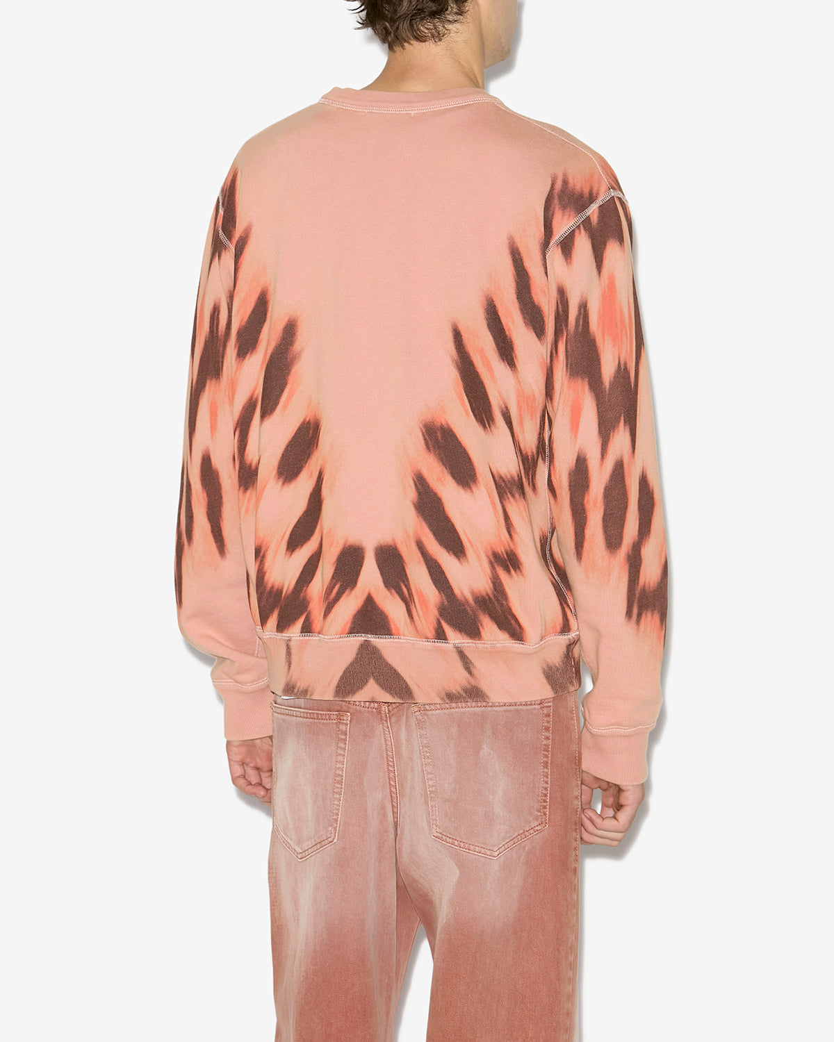 Felpa mikoy in cotone con logo stampato - Arancia - Man - 4