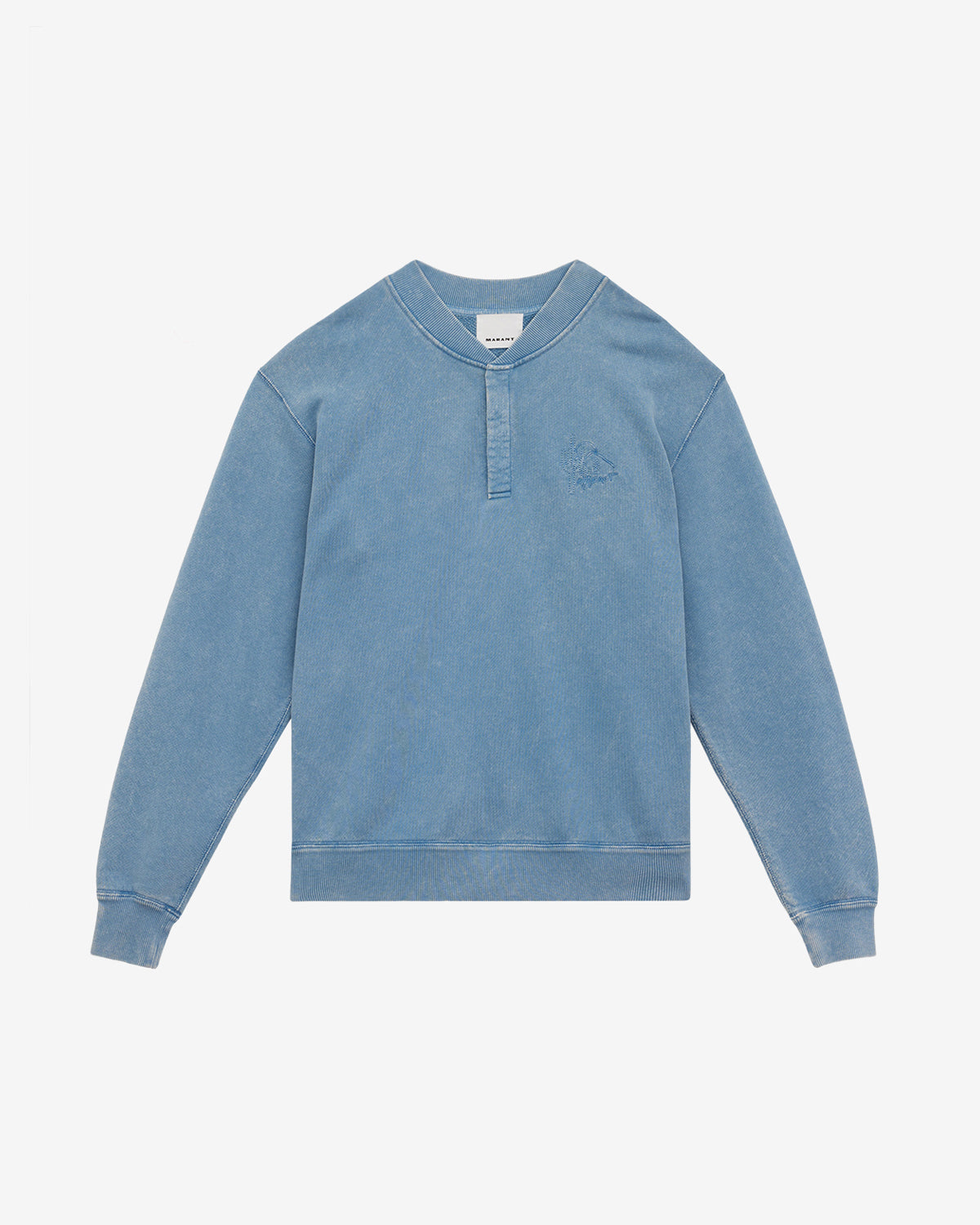 Sweatshirt mathias aus verwaschener baumwolle - Ice blue - Man - 5