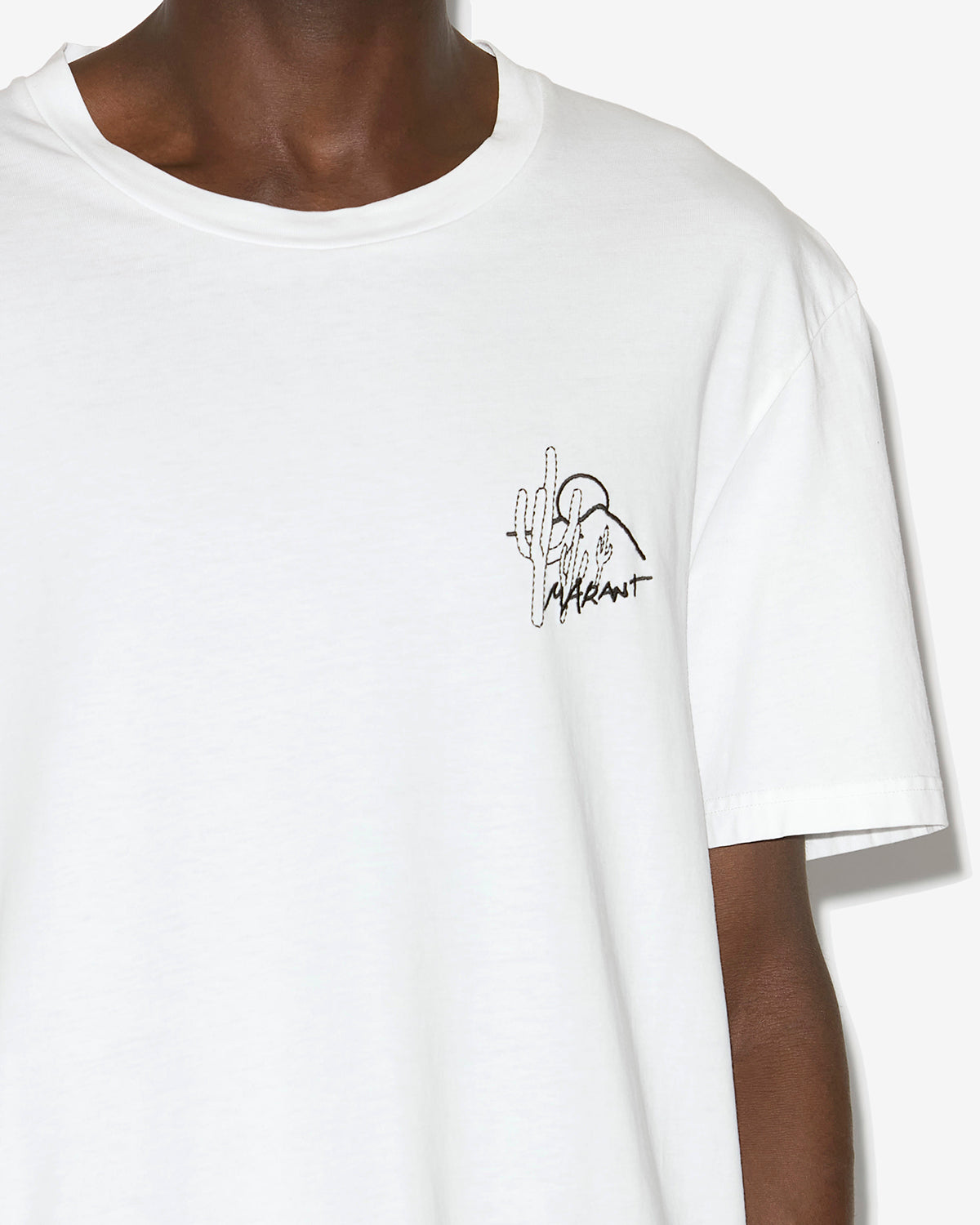 Honore cotton t-shirt with logo - White - Man - 2