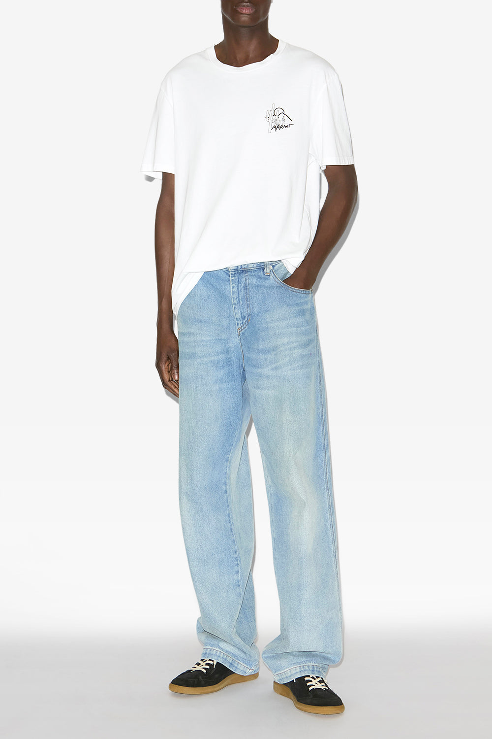 T-shirt mit logo honore aus baumwolle - Weiß - Man - 2