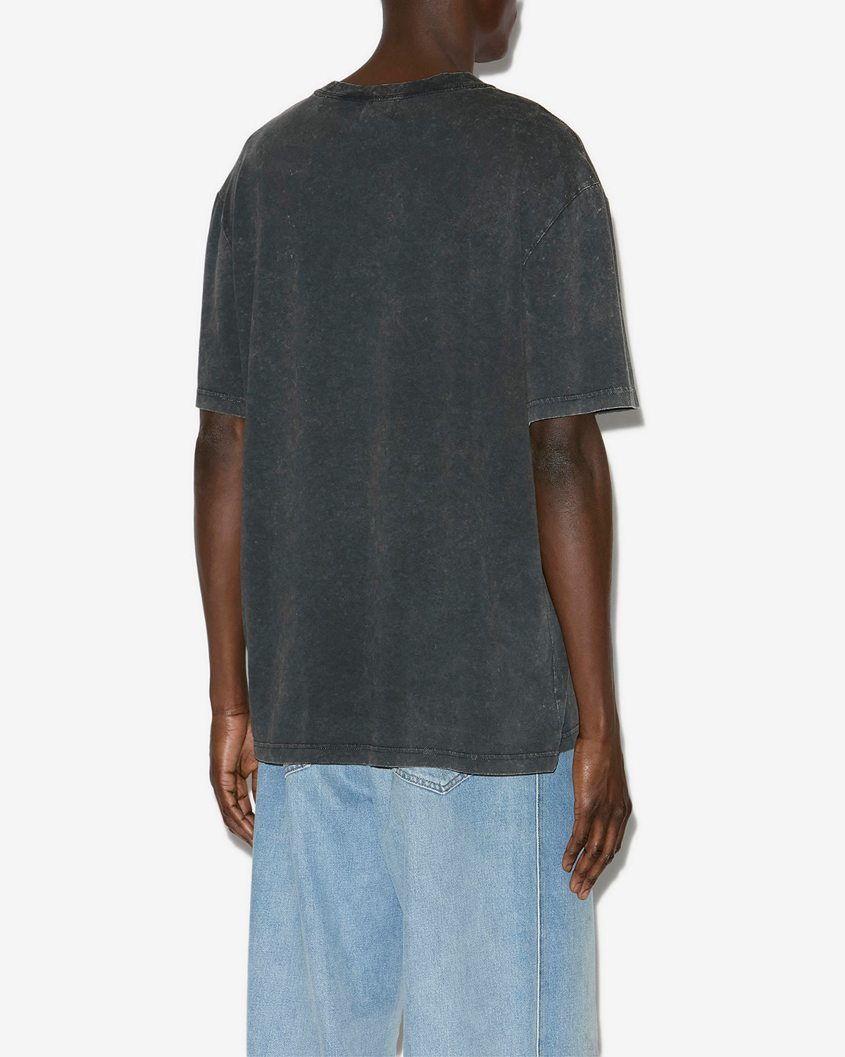 Hugo コットン製 ロゴ入りtシャツ - ウォッシュドブラック - Man - 4