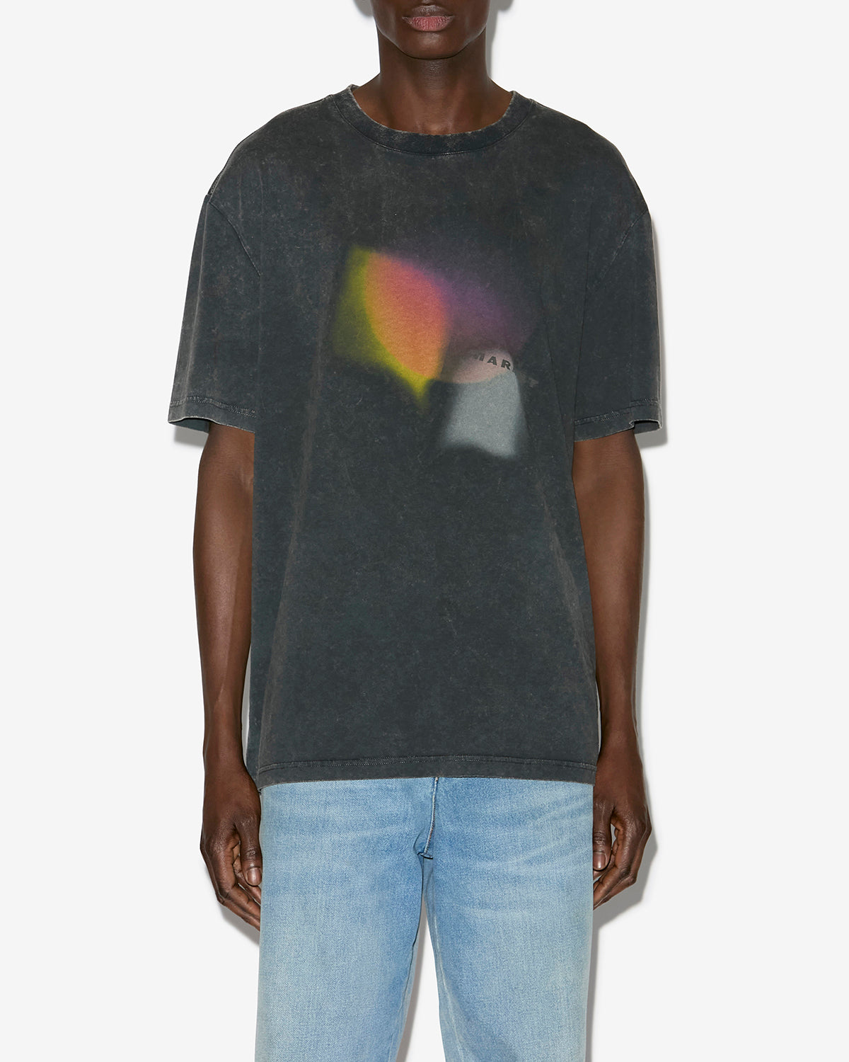 Hugo コットン製 ロゴ入りtシャツ - ウォッシュドブラック - Man - 3