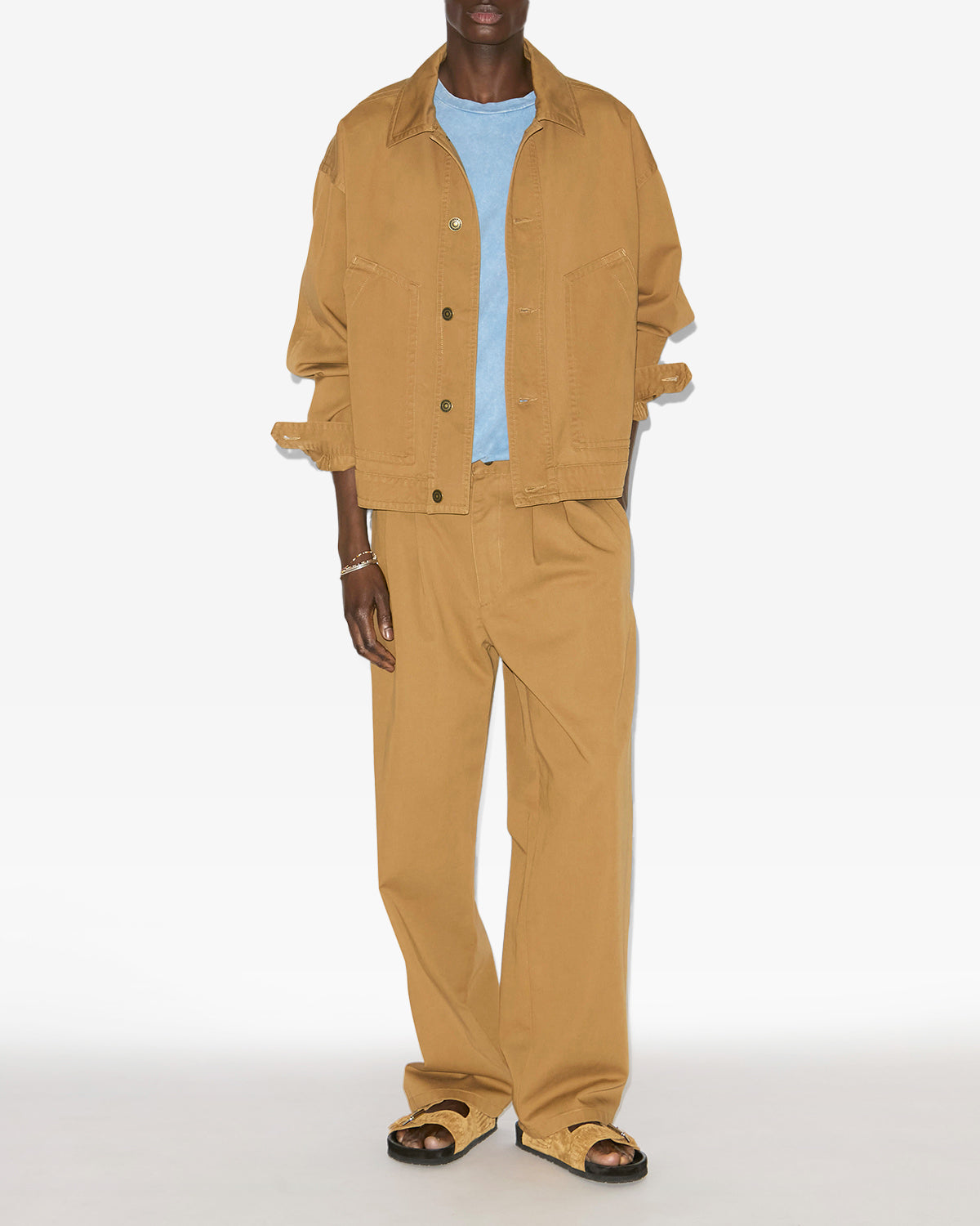 Forest short cotton jacket - Toffee - Man - 1