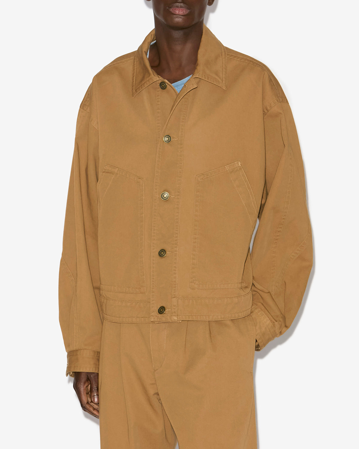 Forest short cotton jacket - Toffee - Man - 3