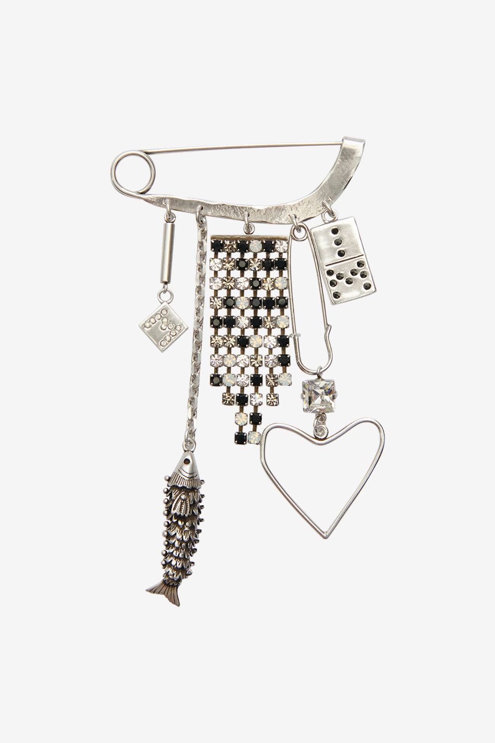 Brosche abby mit anhängern - Silber - Woman - 1