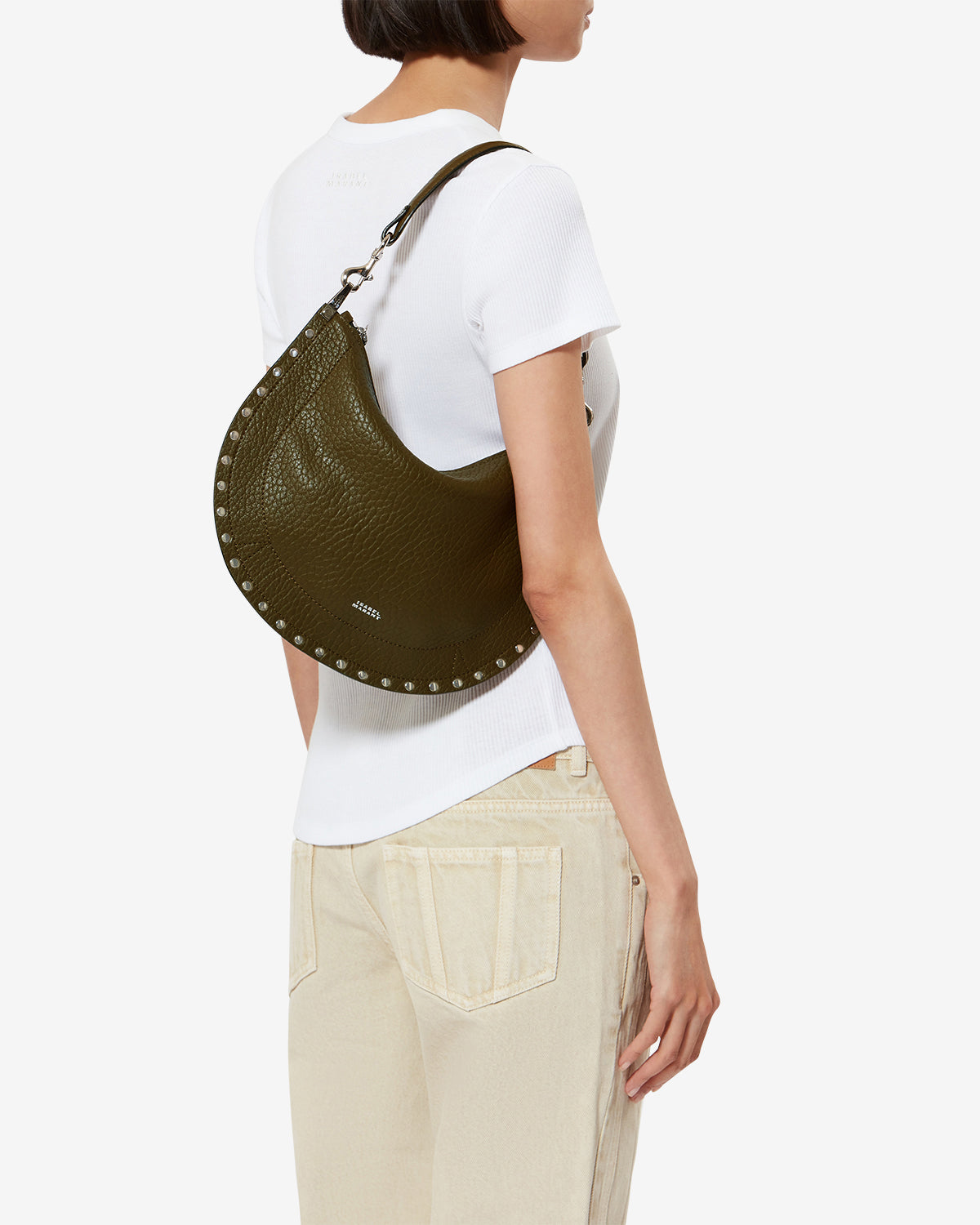 Bolso oskan soft zip en piel «bubble» - Caqui - Woman - 4