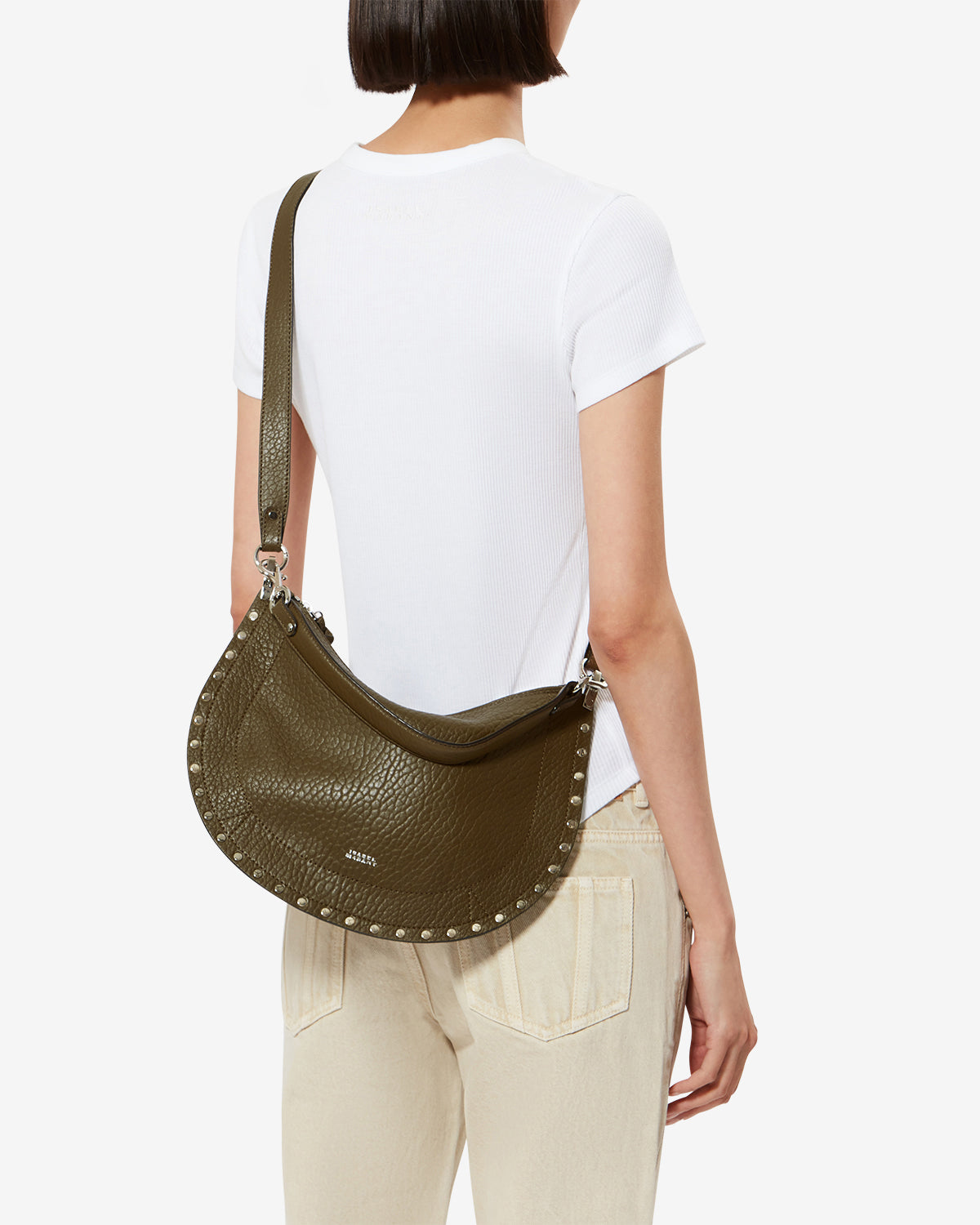 Bolso oskan soft zip en piel «bubble» - Caqui - Woman - 7