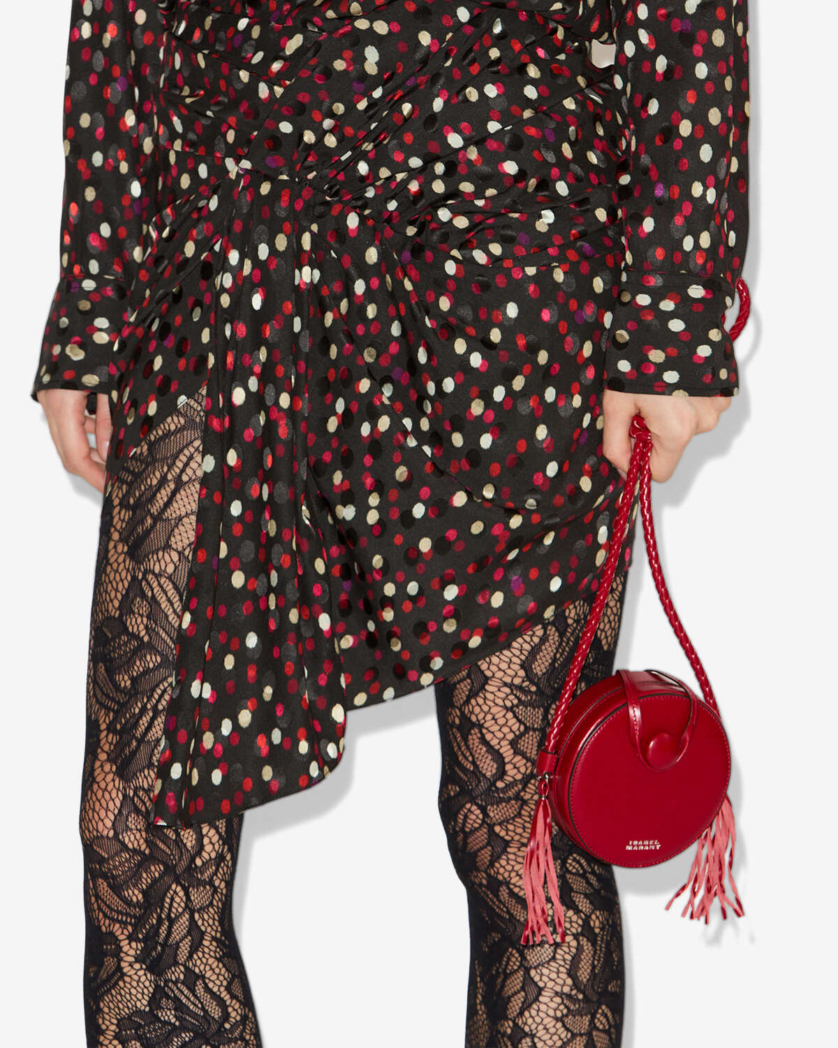 Houna soft leather bag - Deep red - Woman - 4