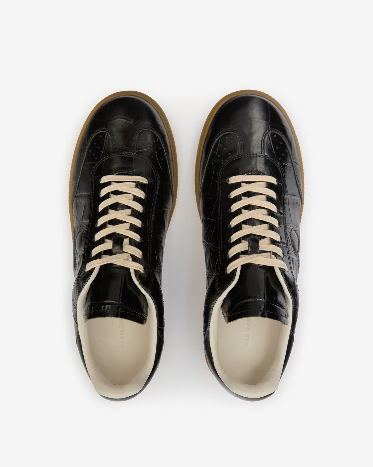 Sneakers basse brycy in pelle - Nero - Man - 4
