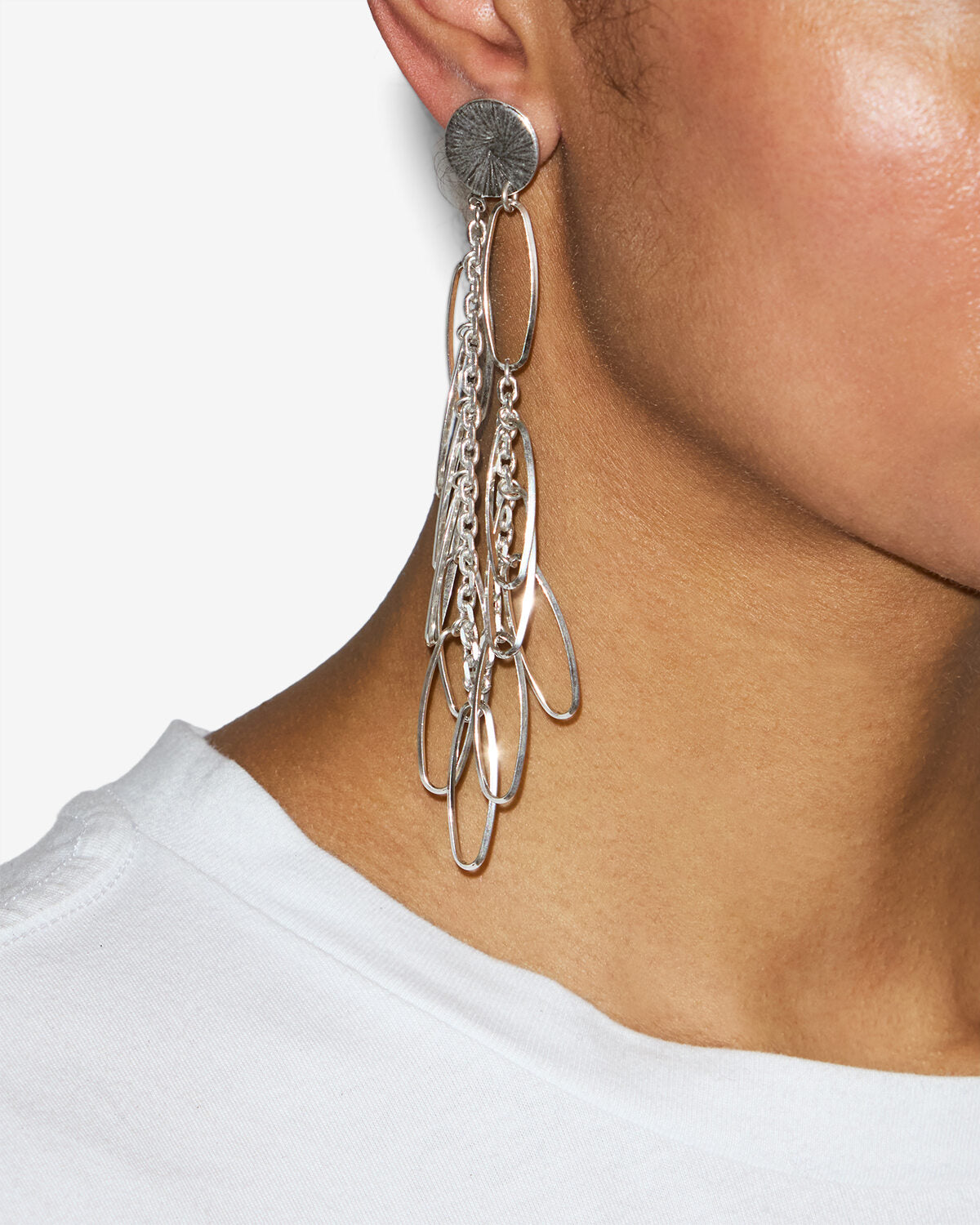Jodie pendant earrings - Silver - Woman - 2