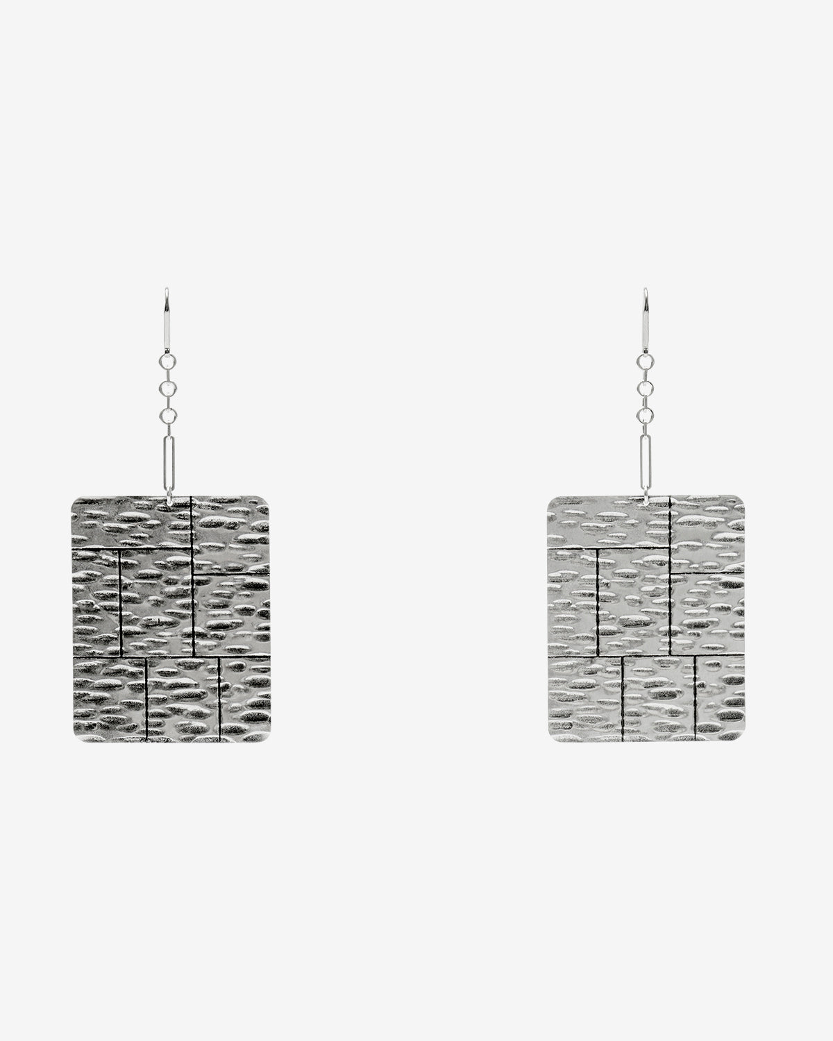 Blacke earrings Woman Silver 3