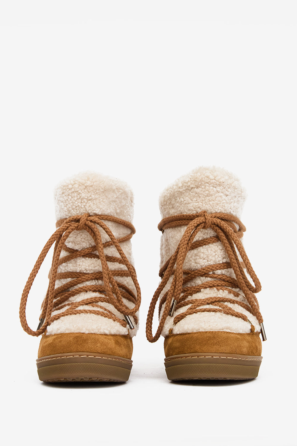 Botas après-ski con forro nowles - Ecru-cognac - Woman - 4