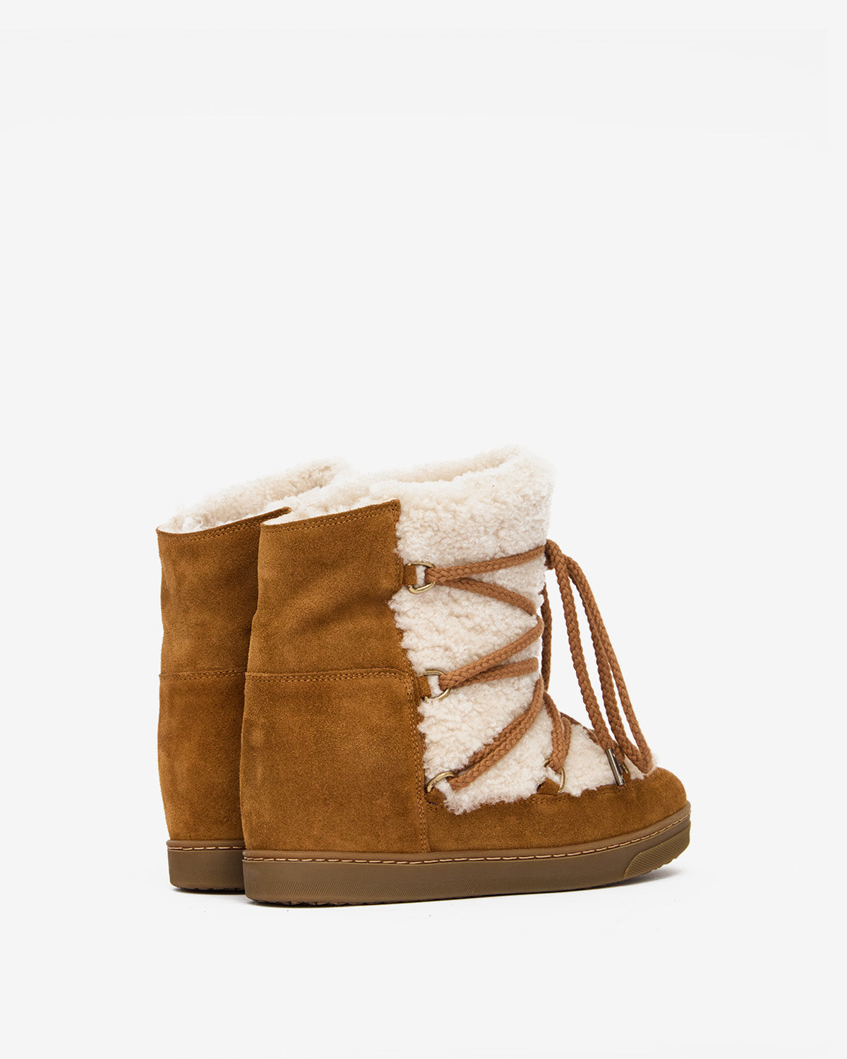 Nowles boots Woman Ecru-cognac 4