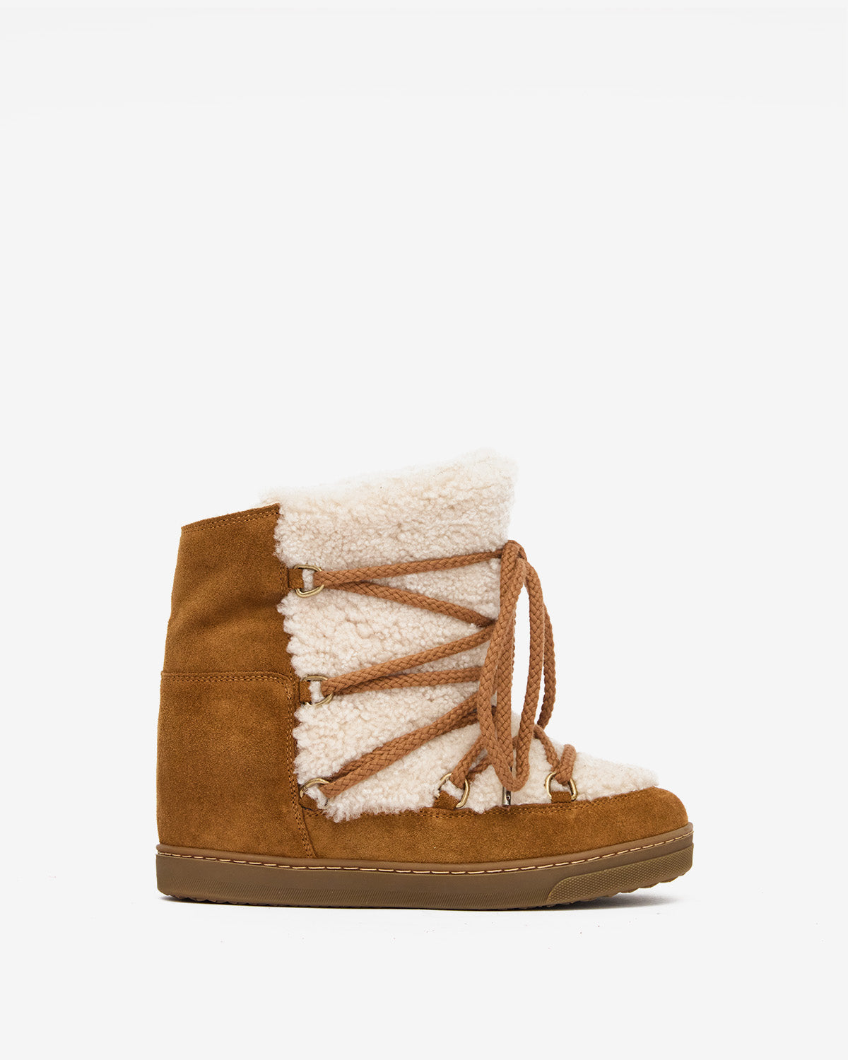 Nowles boots Woman Ecru-cognac 4