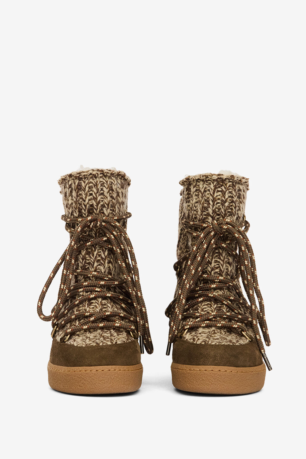 Nowla lined suede après-ski ankle boots - Bronze - Woman - 4