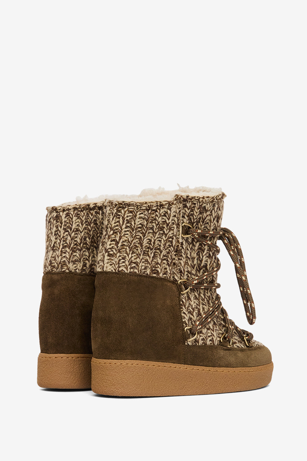 Nowla lined suede après-ski ankle boots - Bronze - Woman - 2
