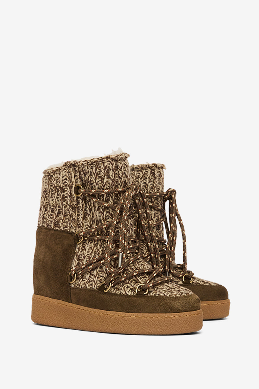 Nowla lined suede après-ski ankle boots - Bronze - Woman - 3