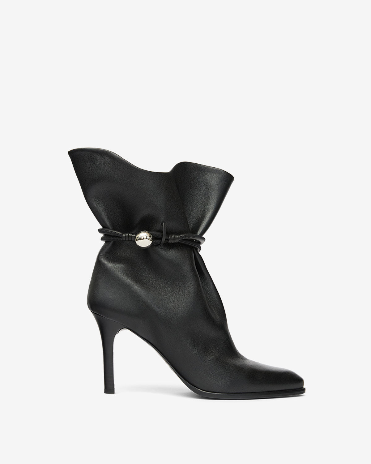 Lolya leather ankle boots - Black - Woman - 1