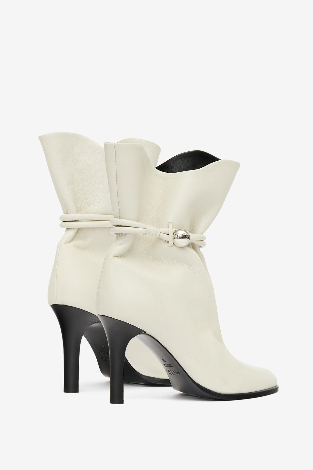 Lolya leather ankle boots - Chalk - Woman - 2