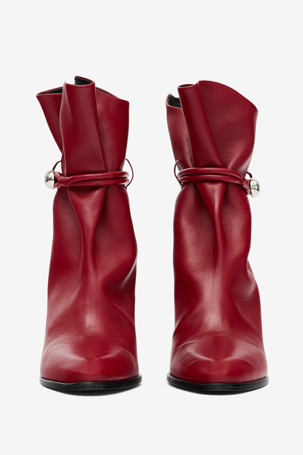 Lolya leather boots - Deep red - Woman - 4
