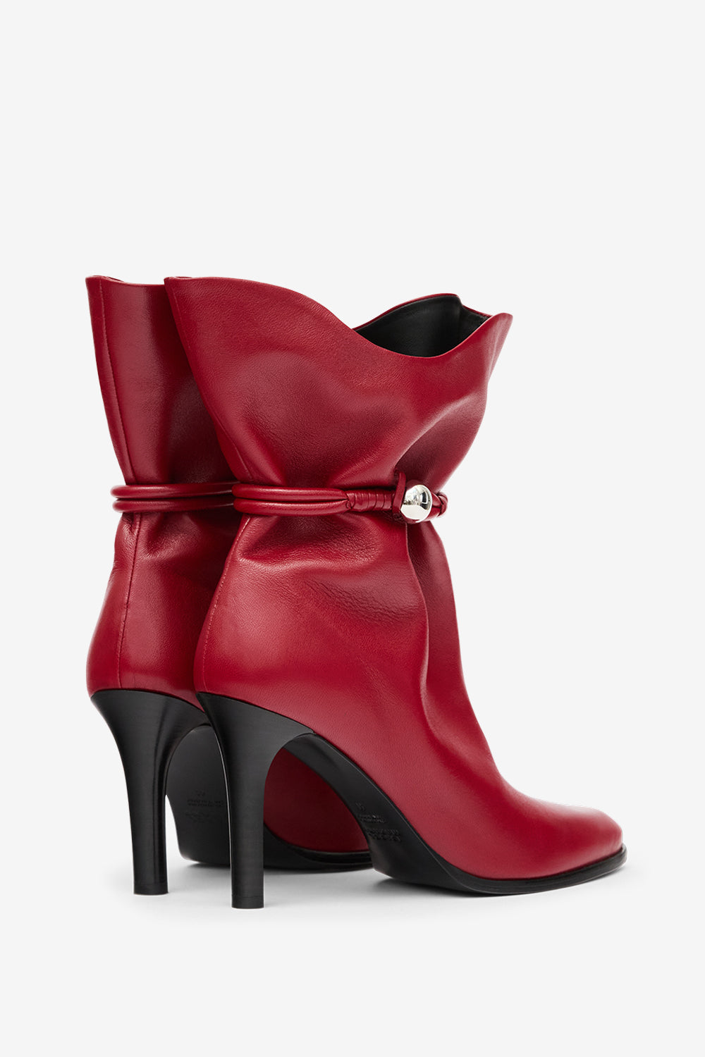 Lolya leather boots - Deep red - Woman - 2