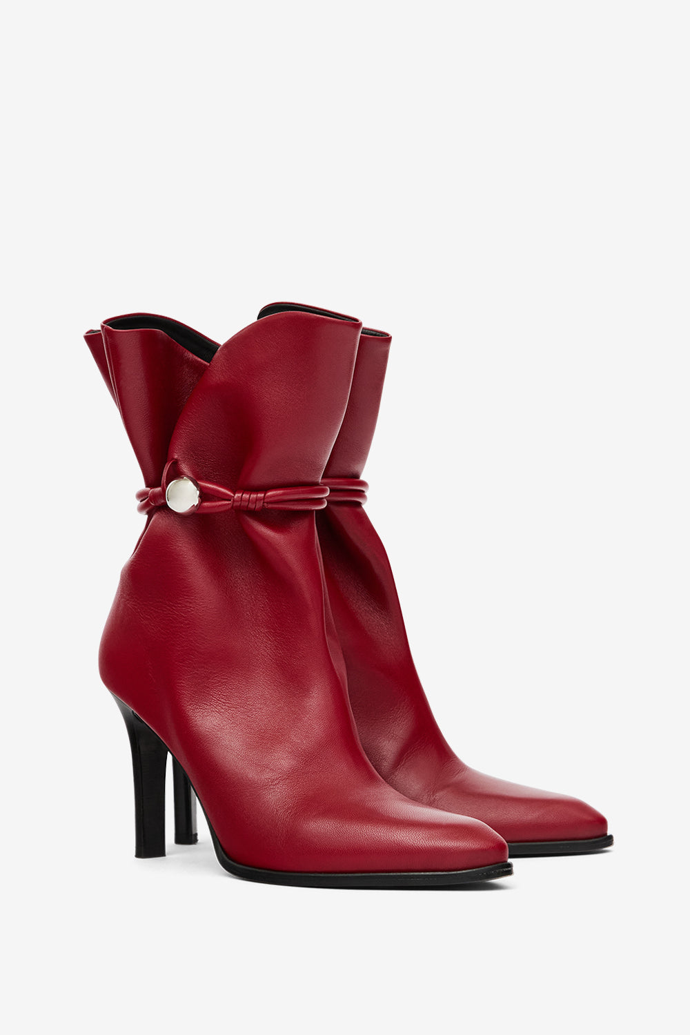 Lolya leather boots - Deep red - Woman - 3