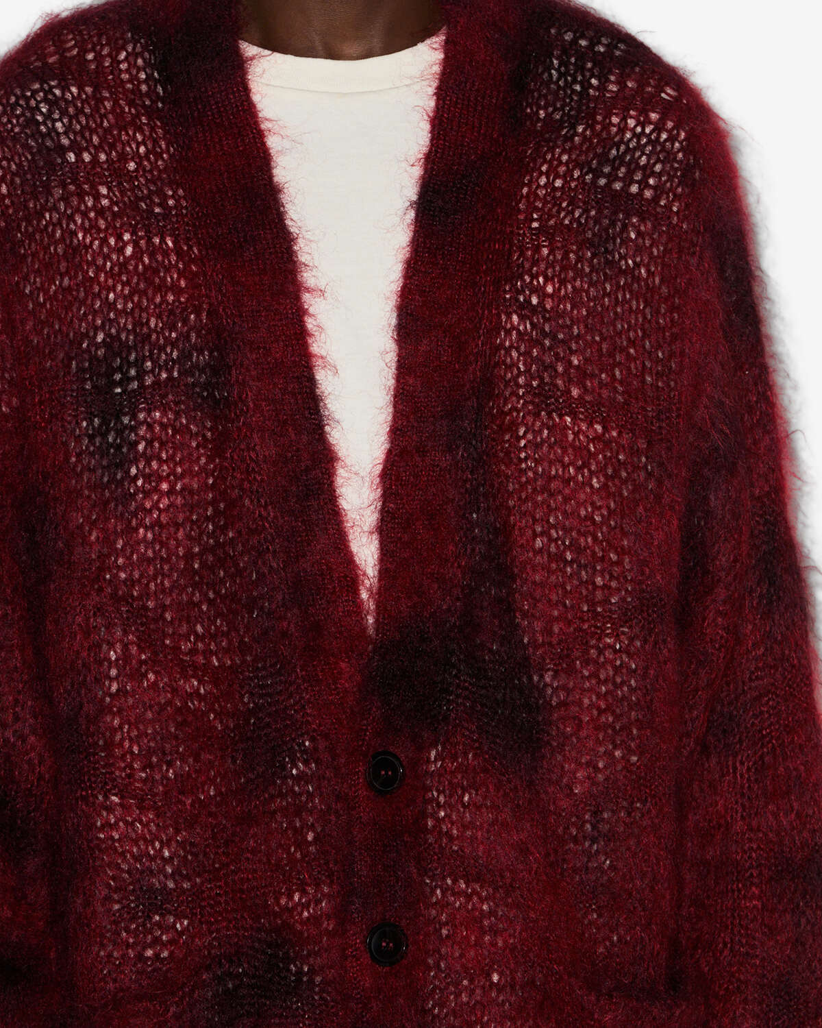 Mahel カーディガン Man Deep red 2