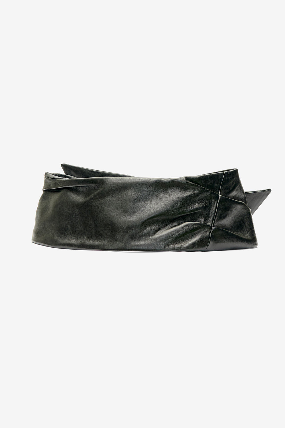 Caren wide soft leather belt - Black - Woman - 3