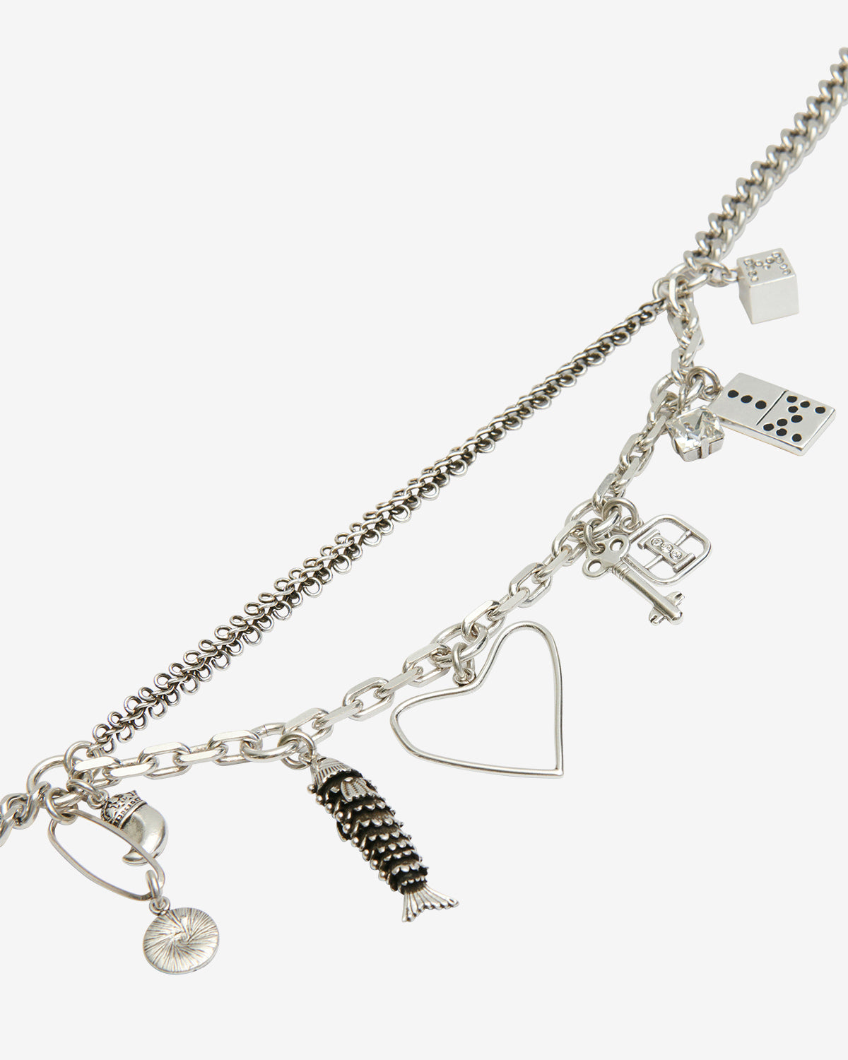 Gliederkette abby mit anhängern - Silber - Woman - 3