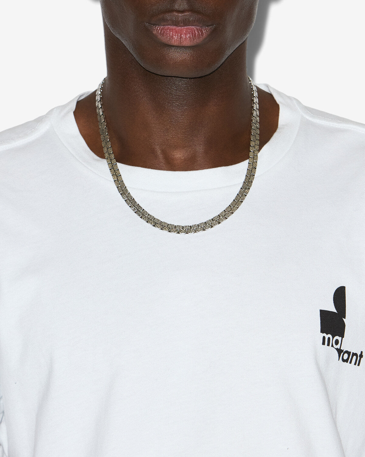 Elsy marbled necklace - Silver - Man - 2