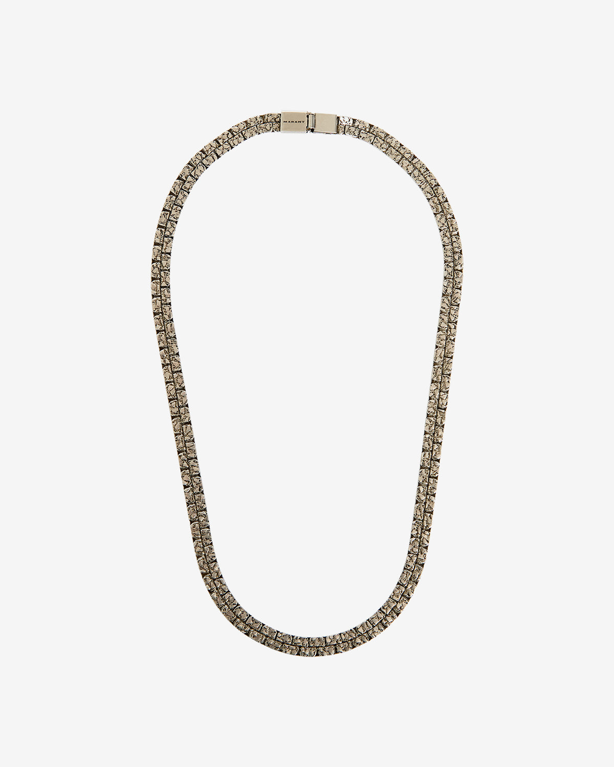 Elsy marbled necklace - Silver - Man - 1