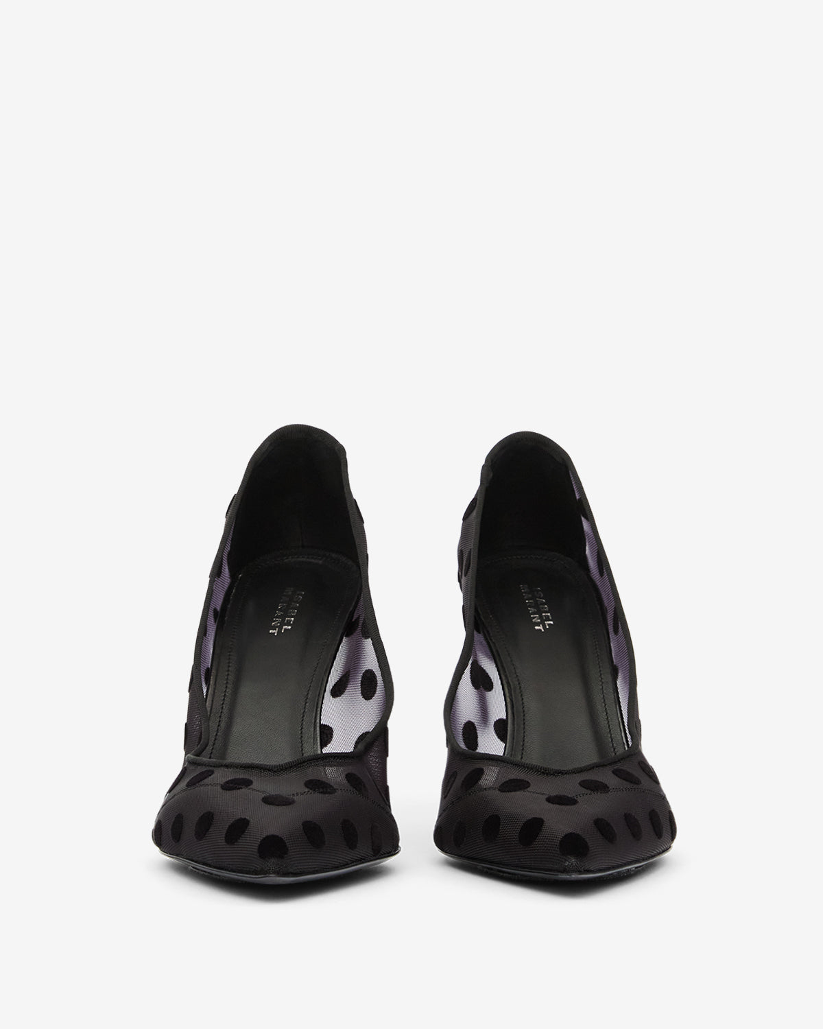 Zapatos de tacón de tul con lunares pristy - Negro - Woman - 4