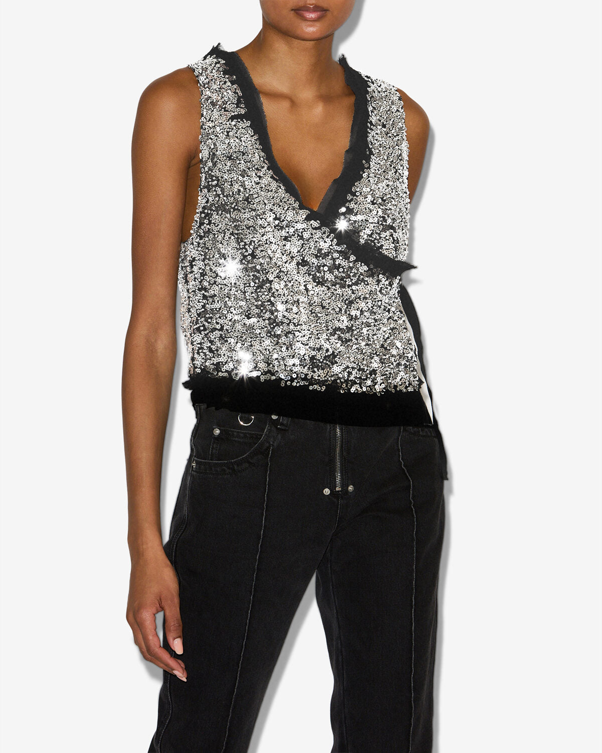 Gilet tahina Woman Argent 5