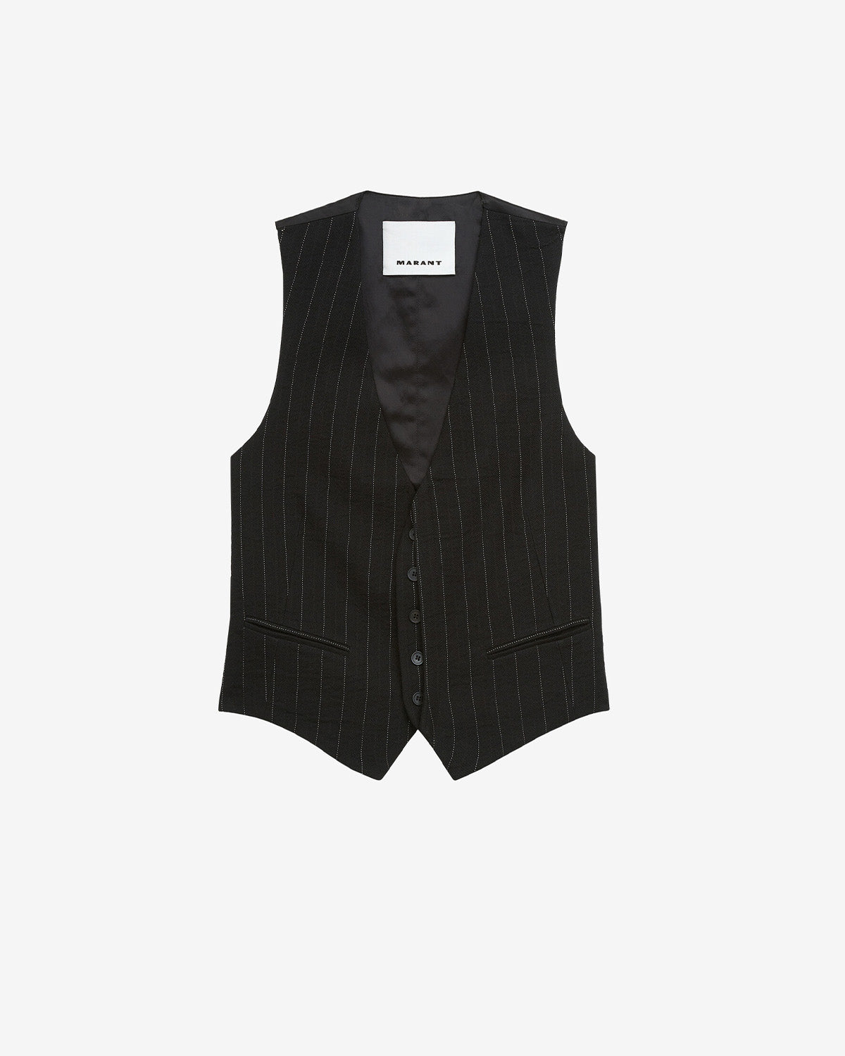 Gilet de costume à rayures tennis mika - Noir - Man - 5