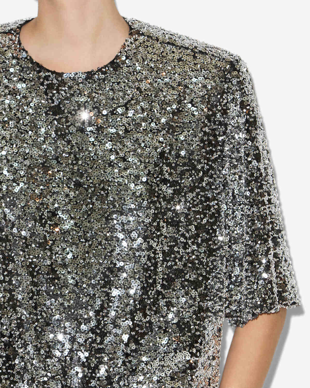 HELGA TOP Woman silver | ISABEL MARANT Official online store
